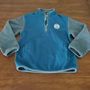 Janie and Jack boys/kids 1/4 zip flecee long sleeve pullover boys size 6 GUC.
